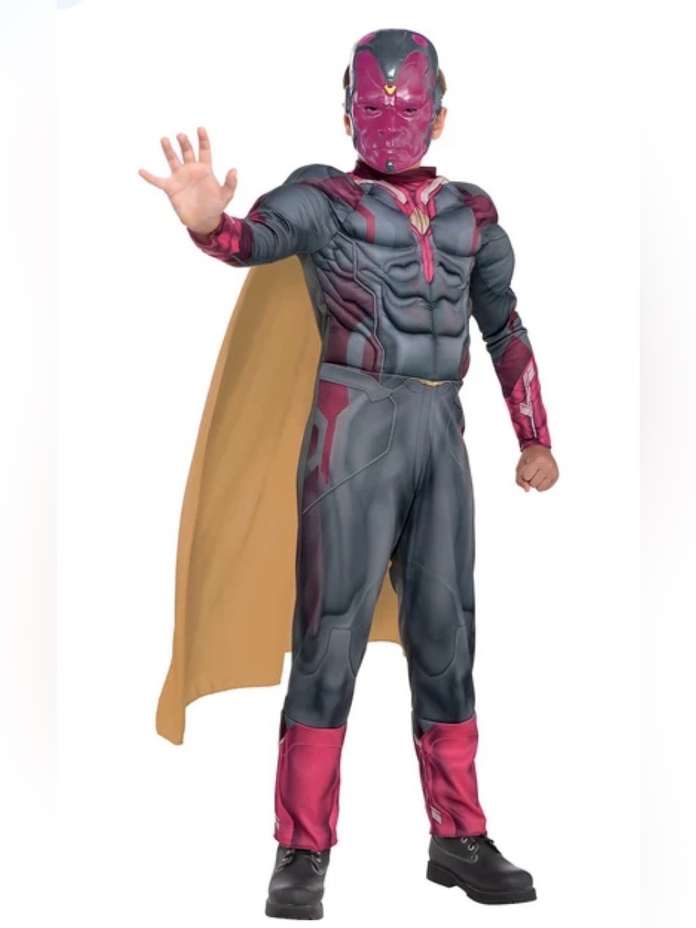 Amscan Civil war captain America vision boy muscle costume. NWT med(hs)